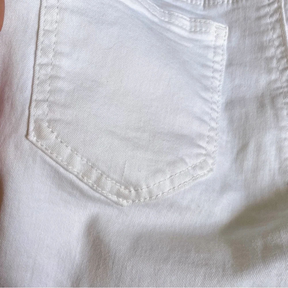 🐚 MISS BON WHITE COTTON HIGH WAIST JEAN SHORTS!